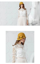 Load image into Gallery viewer, PEPPA Bowler Fedora Cloche Top Hat with Stylish Bowknot