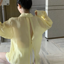 Load image into Gallery viewer, LANI Blouses, Elegant and See-Through, with Long Sleeves and a Loose Fit - Bali Lumbung