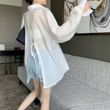 Load image into Gallery viewer, LANI Blouses, Elegant and See-Through, with Long Sleeves and a Loose Fit - Bali Lumbung