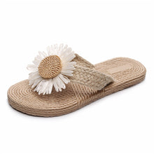 Load image into Gallery viewer, CION #2 Straw Slippers Flip Flop Flats Sandals  - Bali Lumbung