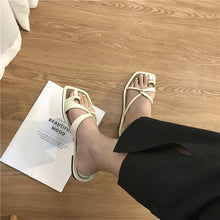 Load image into Gallery viewer, IDA Ankle Cross Straps Wedge Flat Sandals - Bali Lumbung