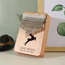 Laden Sie das Bild in den Galerie-Viewer, PUK #1 17 Keys Bull Kalimba Thumb Piano Mahogany Body Musical Instrument - Bali Lumbung