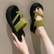 Load image into Gallery viewer, THEA #2 Women's Platform Wedges Slip-on Sandals