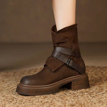 Load image into Gallery viewer, LULE Ankle Boots with Thick Heels and Elastic Round Head - Bali Lumbung