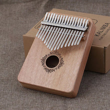 Laden Sie das Bild in den Galerie-Viewer, PUK #1 17 Keys Bull Kalimba Thumb Piano Mahogany Body Musical Instrument - Bali Lumbung