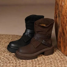 Load image into Gallery viewer, LULE Ankle Boots with Thick Heels and Elastic Round Head - Bali Lumbung