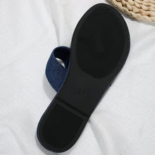 Load image into Gallery viewer, AKILI Denim Sandals Flat Toe & Fashionable - Bali Lumbung