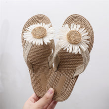 Load image into Gallery viewer, CION #2 Straw Slippers Flip Flop Flats Sandals  - Bali Lumbung