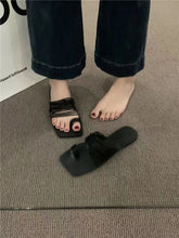Load image into Gallery viewer, ELAN Chic and Comfortable Open Toe Flat Slippers