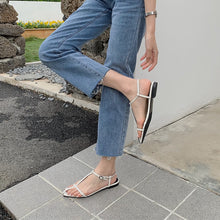 Load image into Gallery viewer, ESSY Ladies Pointed Toe Ankle Buckle Flat Sandals