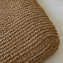 Load image into Gallery viewer, CORAL Casual Vintage Two Tones Color Tote Beach Straw Bag - Bali Lumbung