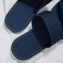 Load image into Gallery viewer, AKILI Denim Sandals Flat Toe & Fashionable - Bali Lumbung