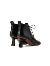 Load image into Gallery viewer, CIA Pointed Toe Square High Heel Buckle Ankle Boots - Bali Lumbung