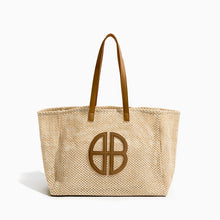 Load image into Gallery viewer, IOKE #3 Summer Large Straw Tote Beach Bag Handwoven Fish Net Design