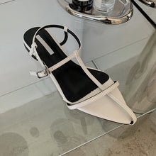 Load image into Gallery viewer, ESSY Ladies Pointed Toe Ankle Buckle Flat Sandals