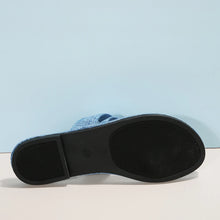 Load image into Gallery viewer, AKILI Denim Sandals Flat Toe & Fashionable - Bali Lumbung