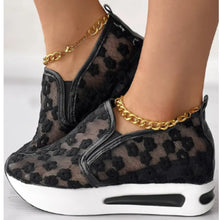 Load image into Gallery viewer, OSLA Women's Heeled Sneakers Bost Stylish Mesh Embroidery Design of Flowers