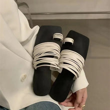 Load image into Gallery viewer, ELAN Chic and Comfortable Open Toe Flat Slippers
