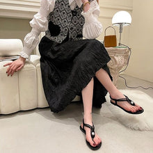 Load image into Gallery viewer, ELA #2 Casual Beach Inspired Braided Pearl Women Flat Sandals Open Toe