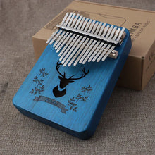 Laden Sie das Bild in den Galerie-Viewer, PUK #1 17 Keys Bull Kalimba Thumb Piano Mahogany Body Musical Instrument - Bali Lumbung