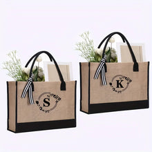 Load image into Gallery viewer, IOKE #1 A to Z Initials A to Z, Bohemian Style Summer Tote Bag