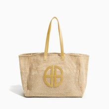 Load image into Gallery viewer, IOKE #3 Summer Large Straw Tote Beach Bag Handwoven Fish Net Design