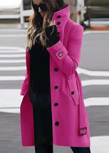 Load image into Gallery viewer, RITA Single Breasted Coat: Warm and Stylish Outerwear for Autumn and Winter