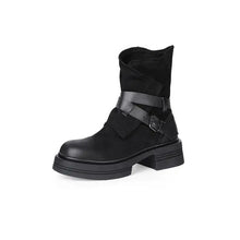 Load image into Gallery viewer, LULE Ankle Boots with Thick Heels and Elastic Round Head - Bali Lumbung