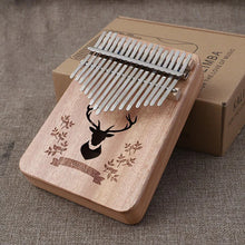 Laden Sie das Bild in den Galerie-Viewer, PUK #1 17 Keys Bull Kalimba Thumb Piano Mahogany Body Musical Instrument - Bali Lumbung