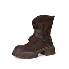 Load image into Gallery viewer, LULE Ankle Boots with Thick Heels and Elastic Round Head - Bali Lumbung