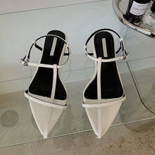 Load image into Gallery viewer, ESSY Ladies Pointed Toe Ankle Buckle Flat Sandals