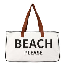 Load image into Gallery viewer, WOODY #2 Spacious Canvas Tote Beach Bag