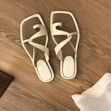 Load image into Gallery viewer, IDA Ankle Cross Straps Wedge Flat Sandals - Bali Lumbung
