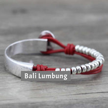 Load image into Gallery viewer, RILEY Unique Bangles mixed Leather and Alloy - Bali Lumbung