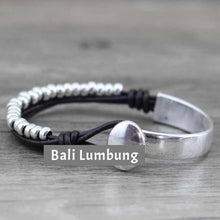 Load image into Gallery viewer, RILEY Unique Bangles mixed Leather and Alloy - Bali Lumbung