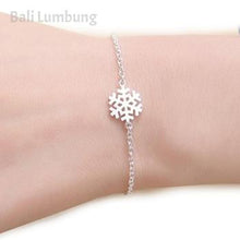 Load image into Gallery viewer, RIA Winter Snowflake Silver Bracelets - Bali Lumbung