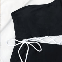 Load image into Gallery viewer, POPY One Shoulder One Piece High Waits Monokini Swimsuits - Bali Lumbung