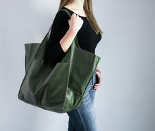 Load image into Gallery viewer, RACHIE Casual Soft Large Tote Designer Shoulder Bag - Bali Lumbung