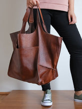 Load image into Gallery viewer, RACHIE Casual Soft Large Tote Designer Shoulder Bag - Bali Lumbung