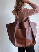 Load image into Gallery viewer, RACHIE Casual Soft Large Tote Designer Shoulder Bag - Bali Lumbung
