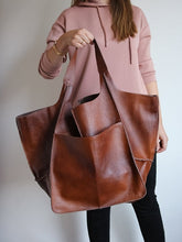 Load image into Gallery viewer, RACHIE Casual Soft Large Tote Designer Shoulder Bag - Bali Lumbung