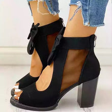 Load image into Gallery viewer, KATY Women's High Heels Square Bottom Ankle Buckle Strap Sandals