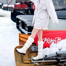 Load image into Gallery viewer, KAI Puffed Warm Thick Fur Plus Lining Knee High Boots - Bali Lumbung