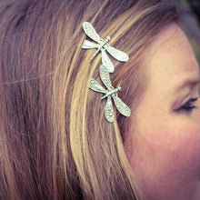 Afbeelding in Gallery-weergave laden, POLY Elegant Vintage Silver Dragonfly Hairpins - Bali Lumbung