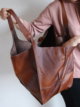 Load image into Gallery viewer, RACHIE Casual Soft Large Tote Designer Shoulder Bag - Bali Lumbung
