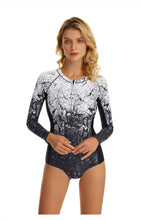 Load image into Gallery viewer, WAIOLA One Piece Colorblock Mesh Long Sleeves Monokini Swimwear - Bali Lumbung