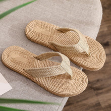 Load image into Gallery viewer, CION #2 Straw Slippers Flip Flop Flats Sandals  - Bali Lumbung