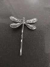 Afbeelding in Gallery-weergave laden, POLY Elegant Vintage Silver Dragonfly Hairpins - Bali Lumbung