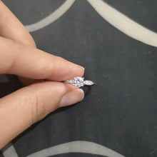 Load image into Gallery viewer, LAUT Sterling Silver Cubic Zirconia Wedding Engagement Rings