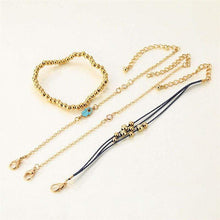 Load image into Gallery viewer, PRUDY 4 Pieces/ Set Handmade Chain Palm Charm Beaded Bracelets - Bali Lumbung